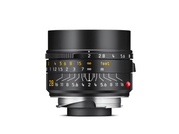Vorbestellung f. 30.11.2023 - Leica Summicron-M F2/28mm ASPH. - Schwarz Eloxiert