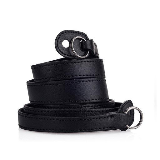 Leica Tragriemen mit Schutzlasche, Leder, schwarz