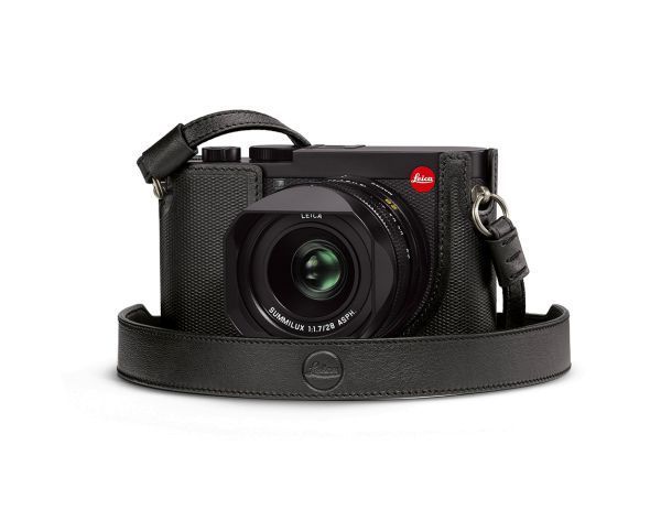 Leica Q2 Tragriemen mit Schutzlasche - Schwarz Leder