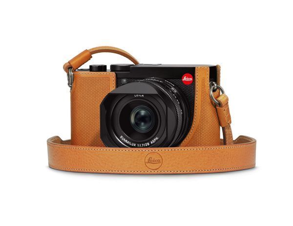 Leica Q2 Tragriemen mit Schutzlasche - Braun Leder