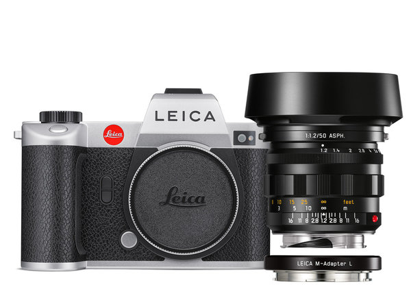 Leica SL2 Kit mit Noctilux-M 50 ASPH. und M-Adapter L